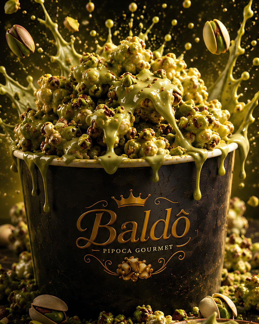 Pipoca gourmet Baldô sabor Pistache